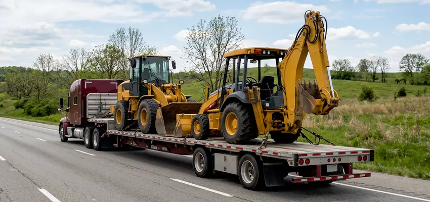 Loader and Backhoe Tractors Transport San Diego
